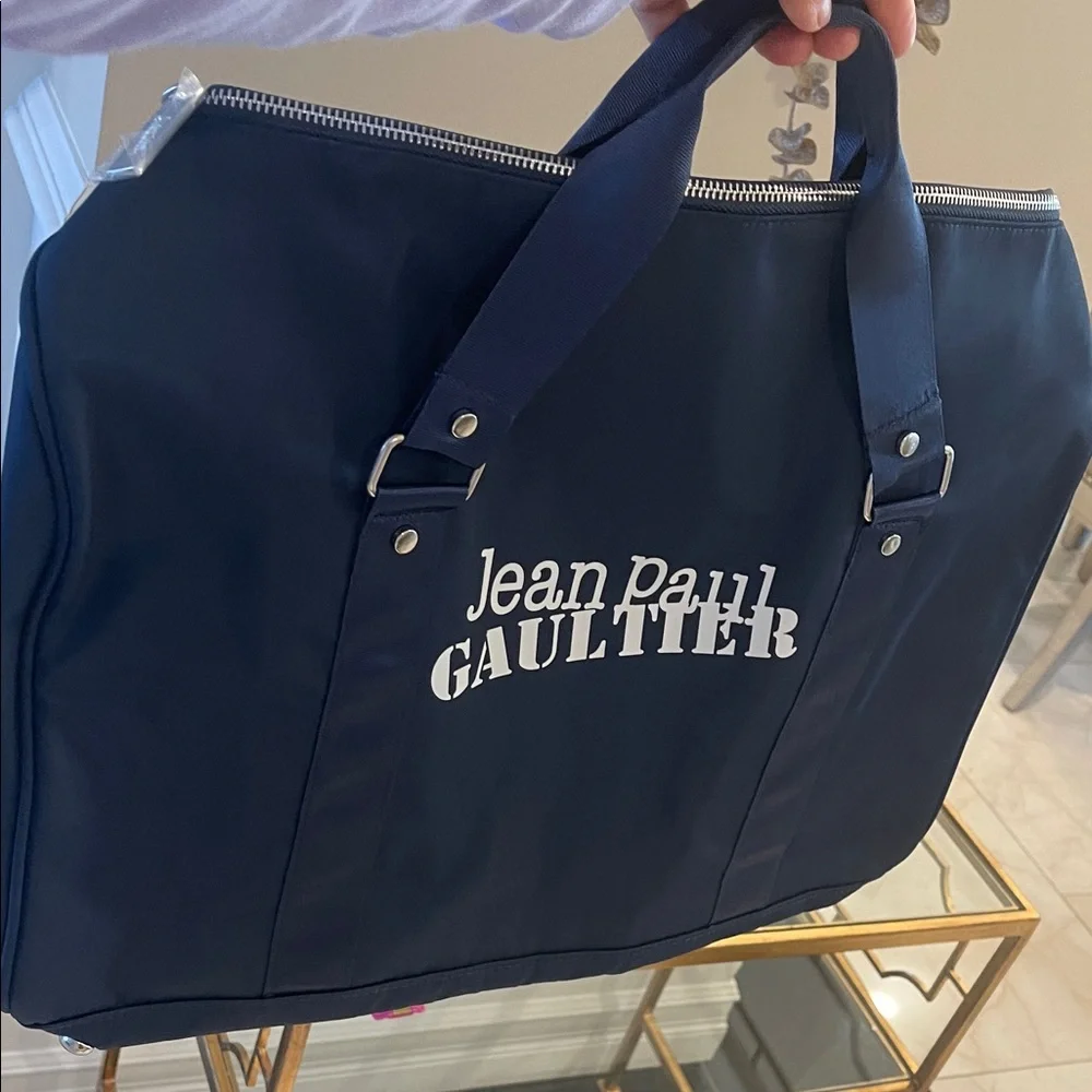 Jean Paul Gaultier Navy Weekend Bag And Body Set